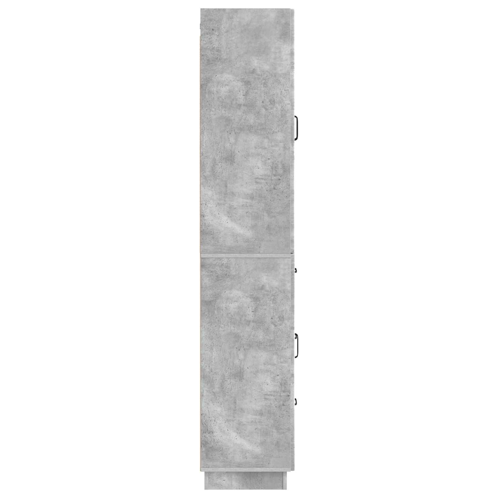 Schrankset 2 pcs Betongrau Holzwerkstoff