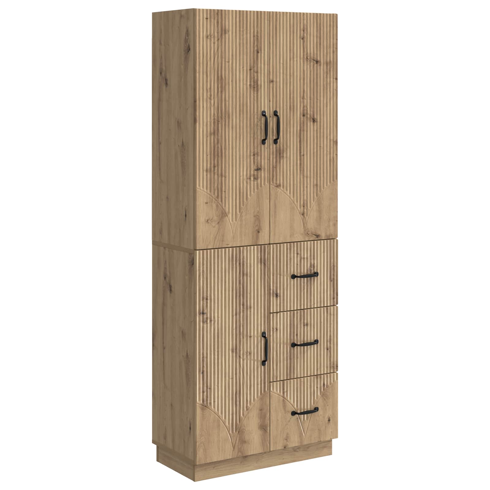 Schrankset 2 Stk. Artisan-Eiche Holzwerkstoff
