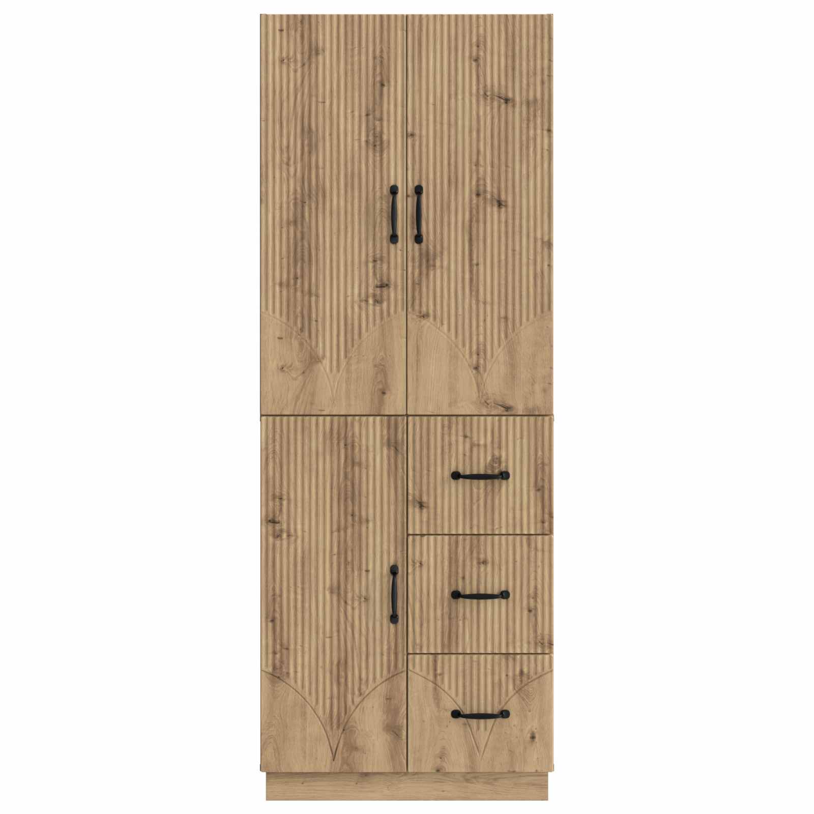 Schrankset 2 Stk. Artisan-Eiche Holzwerkstoff