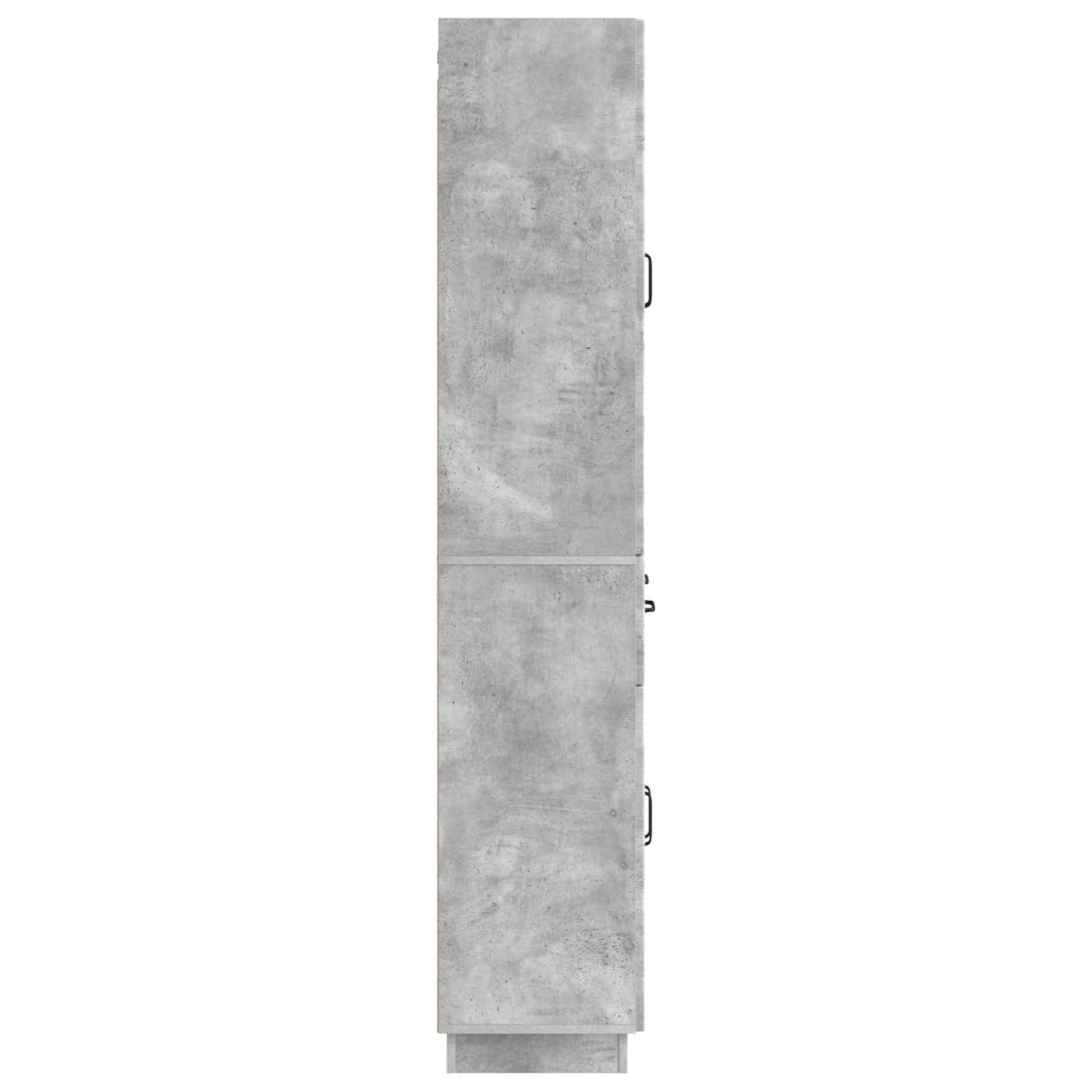 Schrankset 2 pcs Betongrau Holzwerkstoff