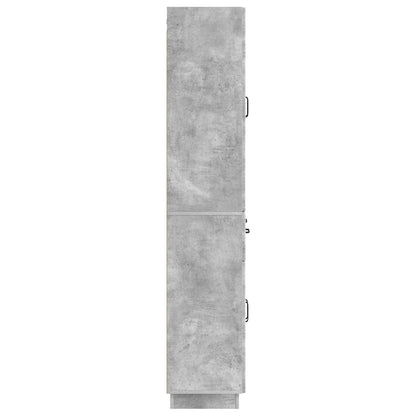 Schrankset 2 stk. Betongrau Holzwerkstoff