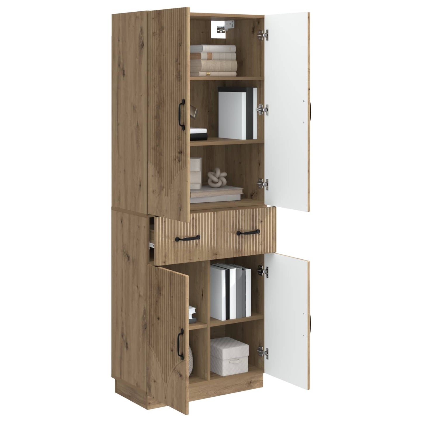 Schrankset 2 Stk. Artisan-Eiche Holzwerkstoff