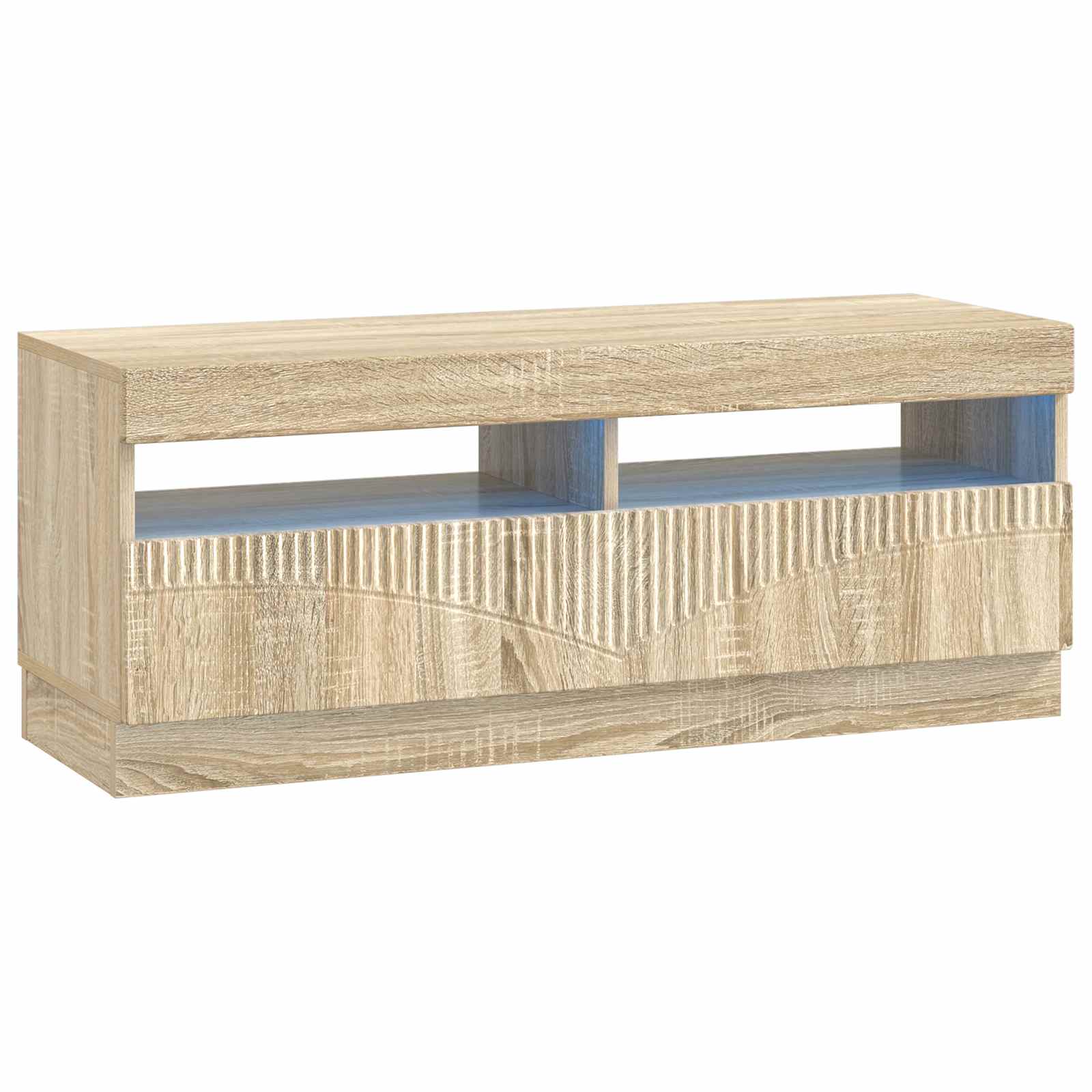 5-teiliges LED TV Schrank Sonoma-Eiche Holzwerkstoff