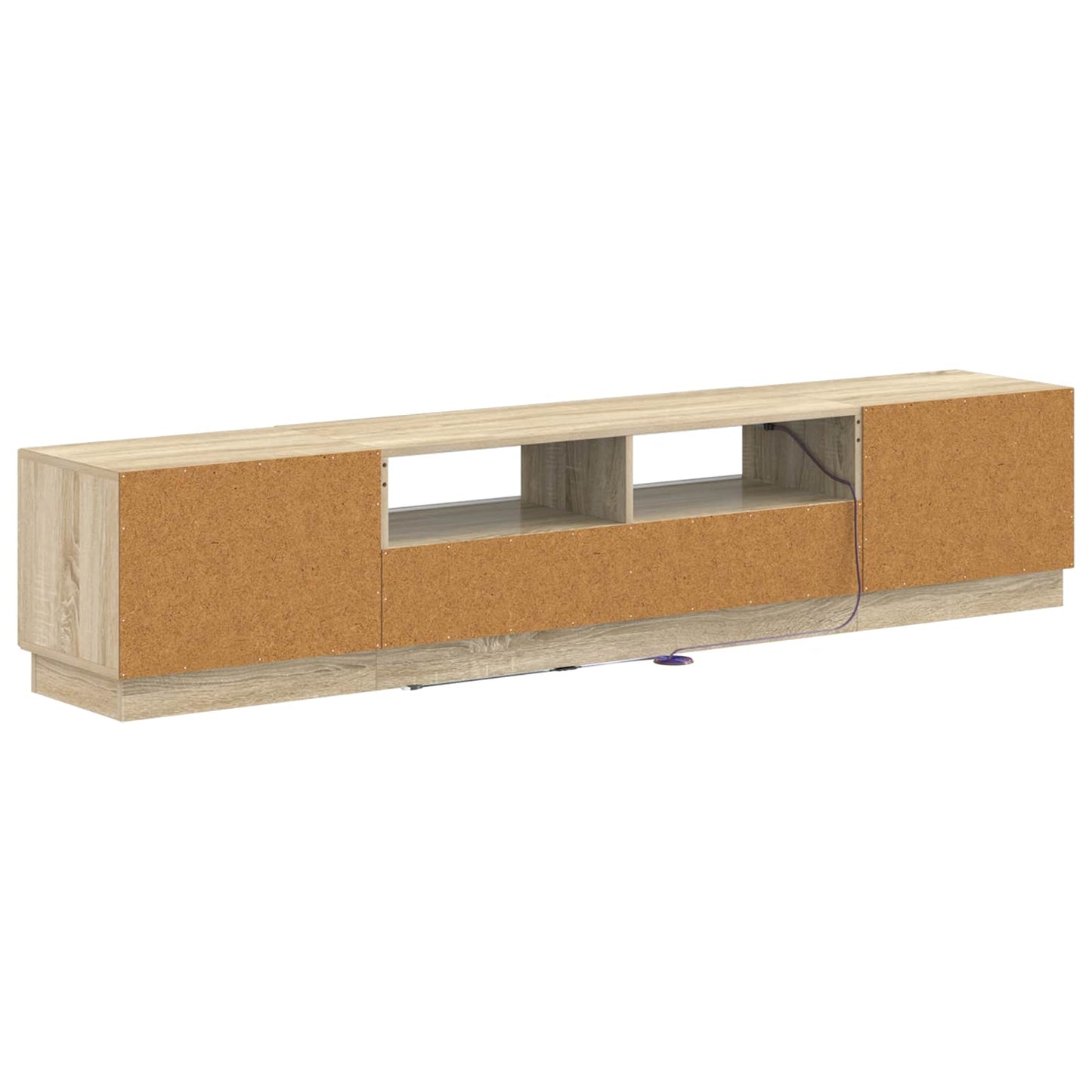 5-teiliges LED TV Schrank Sonoma-Eiche Holzwerkstoff
