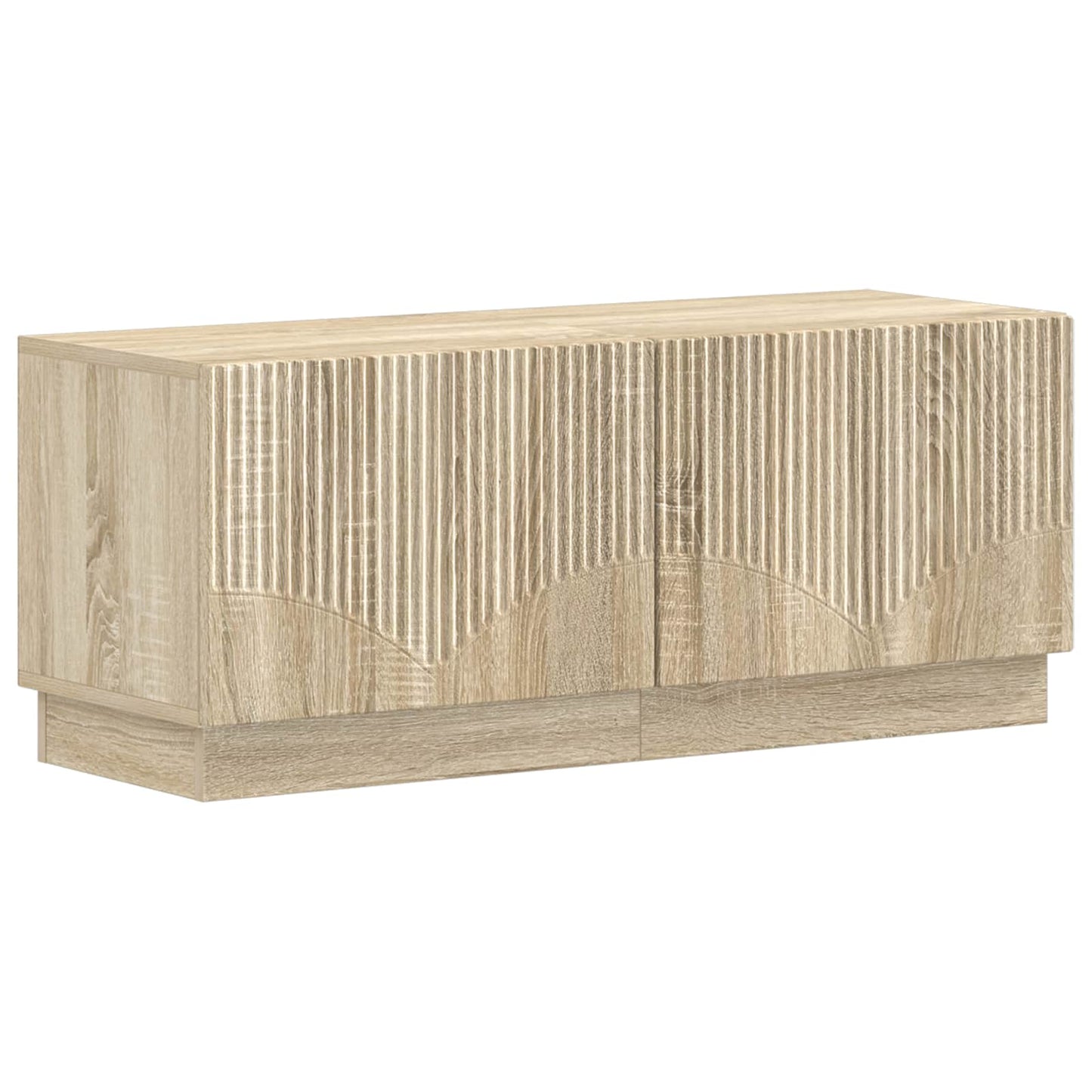 5-teiliges LED TV Schrank Sonoma-Eiche Holzwerkstoff