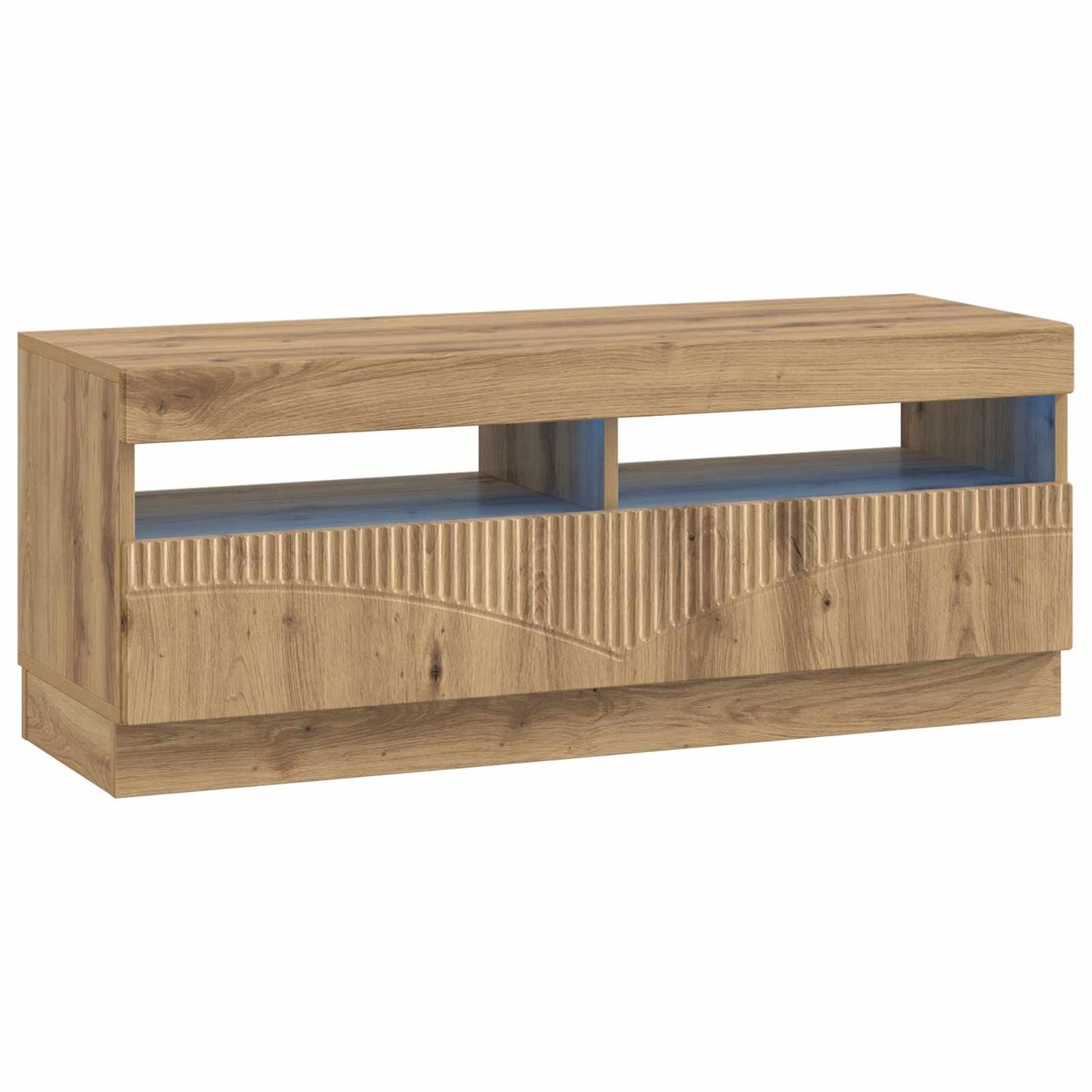 5-teiliges LED TV Schrank Artisan-Eiche Holzwerkstoff