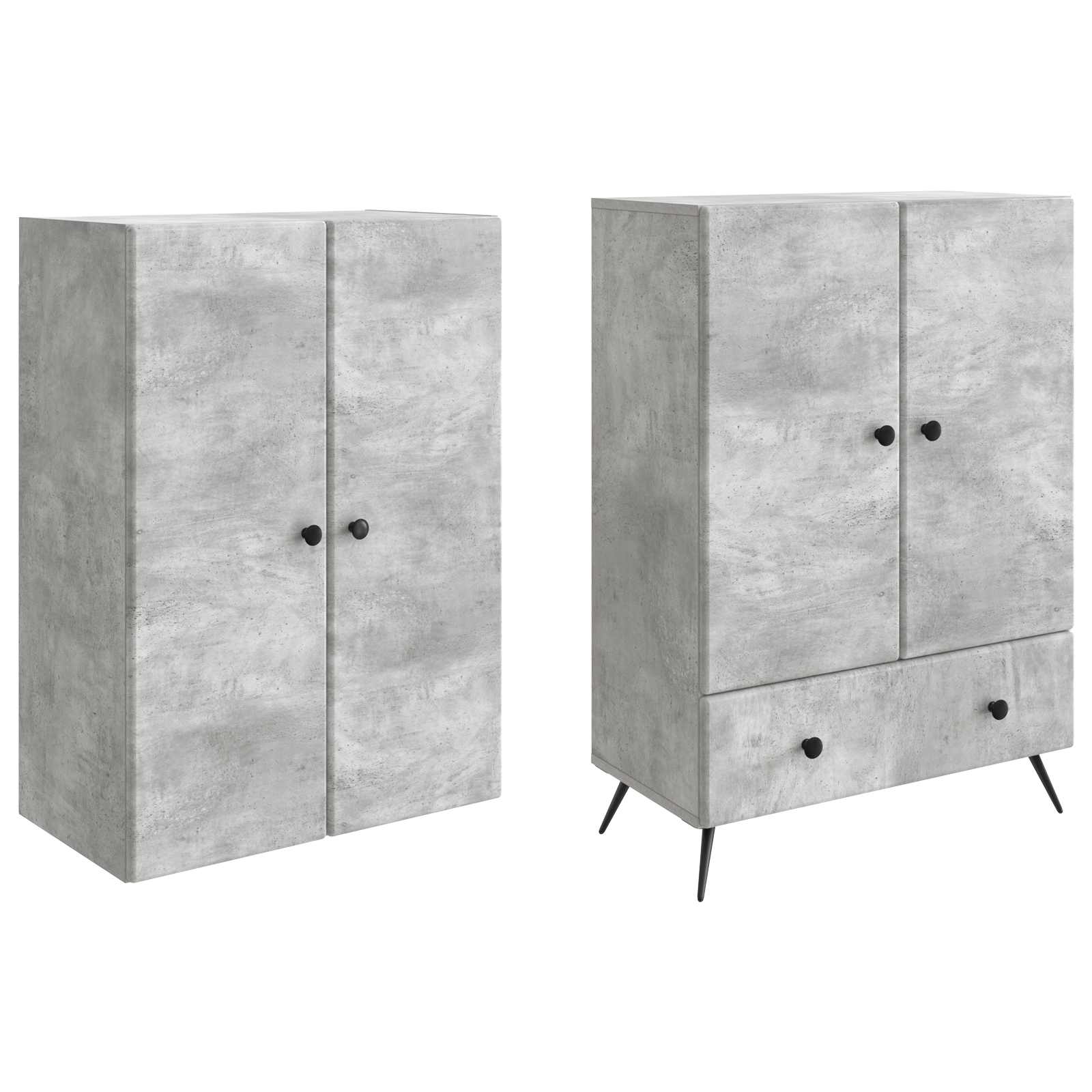 Schrankset 2 stk. Holzwerkstoff