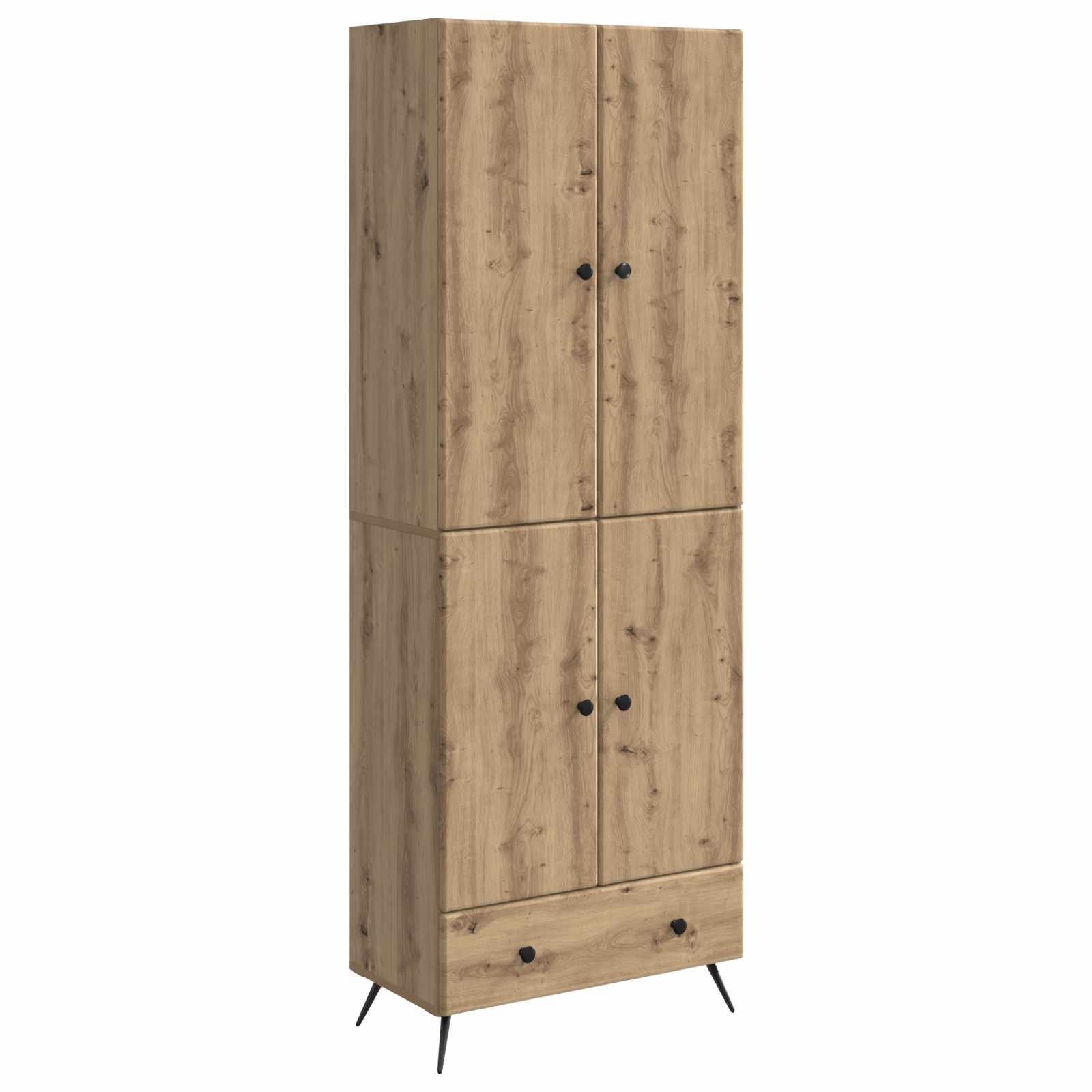 Schrankset 2 stk. Artisan-Eiche Holzwerkstoff