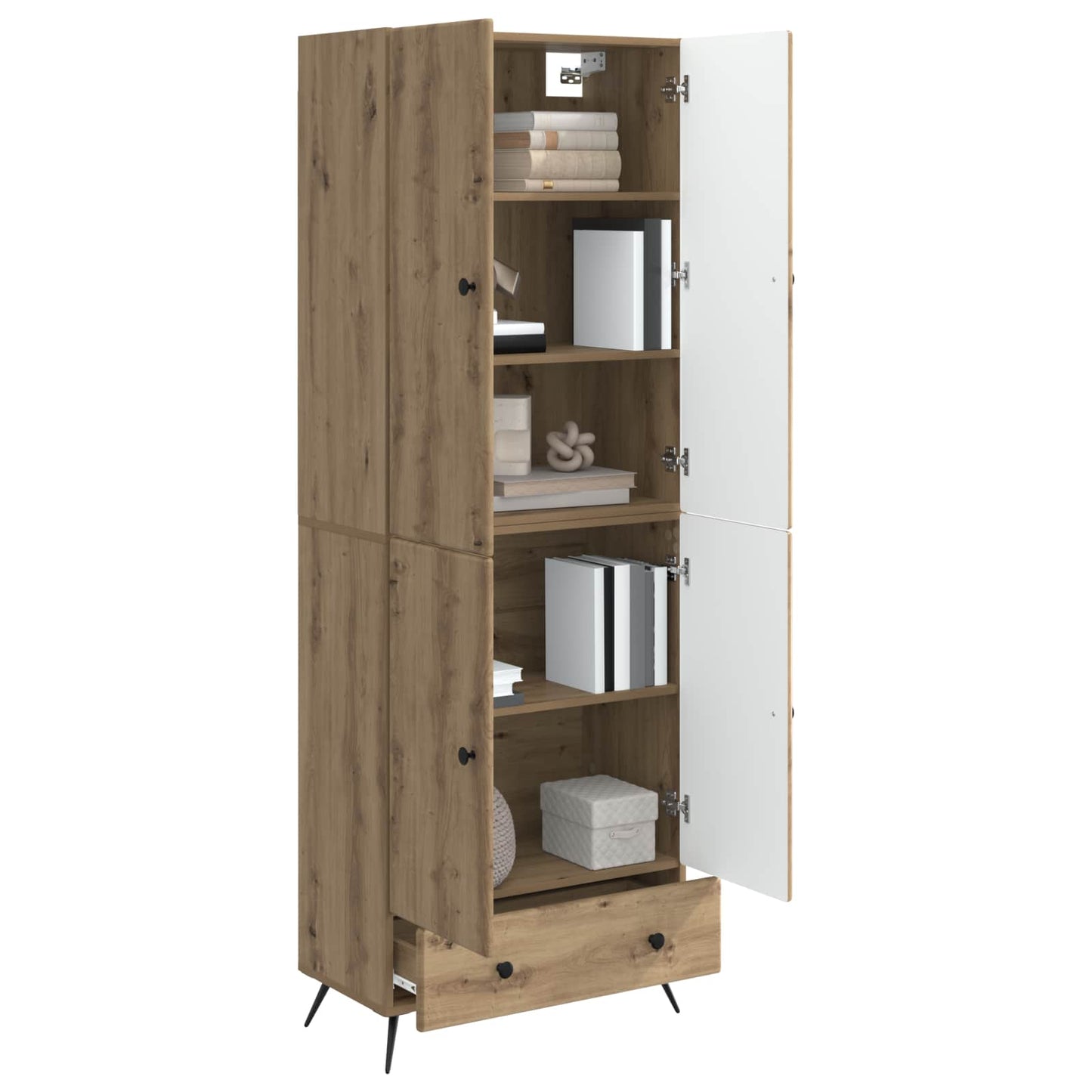 Schrankset 2 stk. Artisan-Eiche Holzwerkstoff