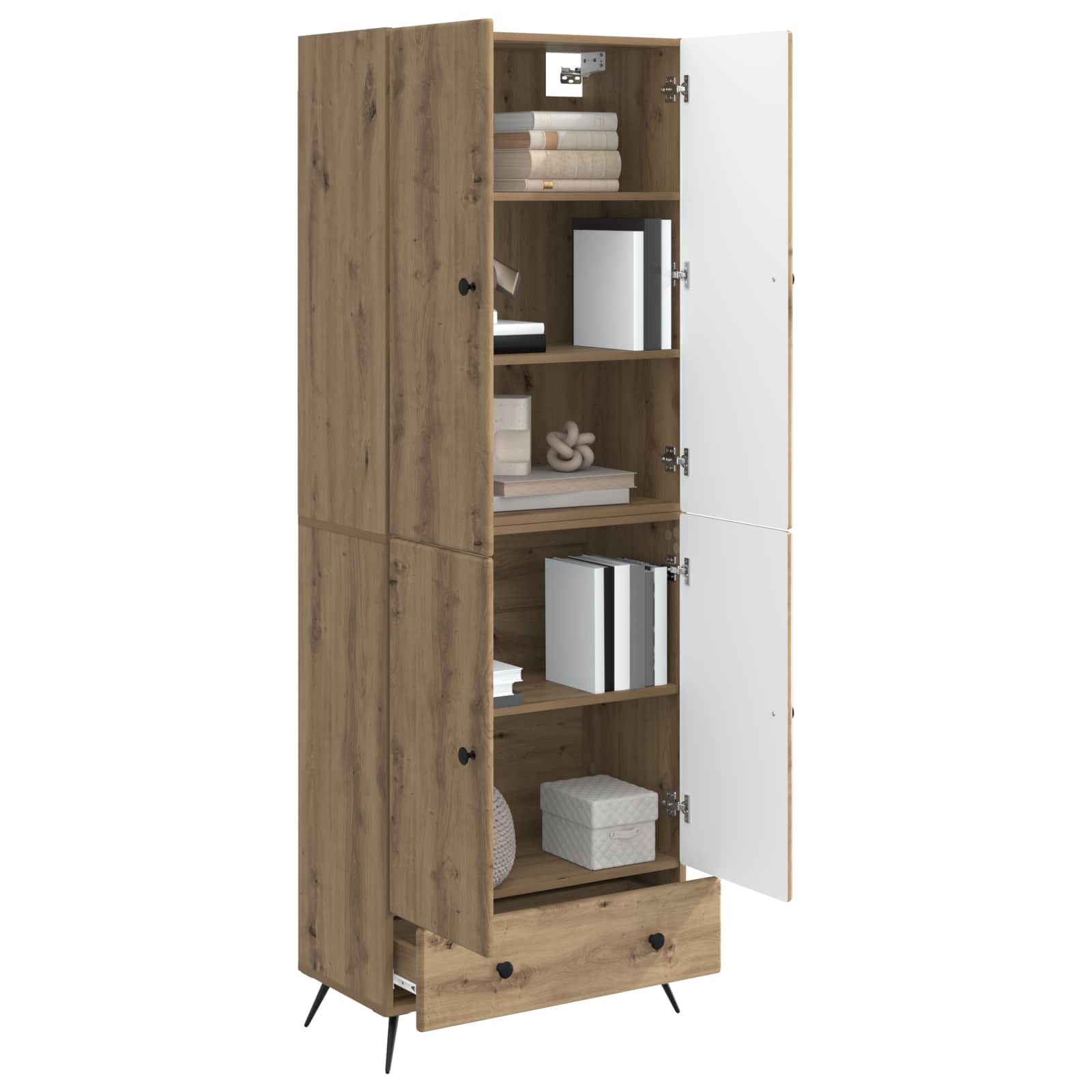 Schrankset 2 stk. Artisan-Eiche Holzwerkstoff