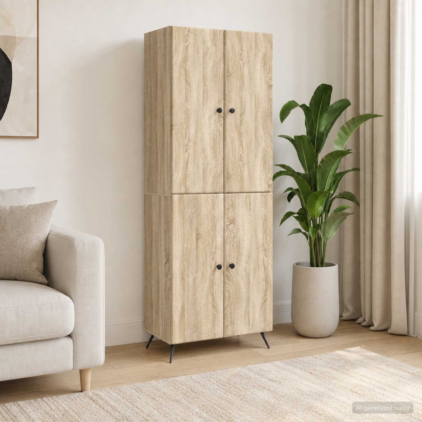 Schrankset 2 pcs Sonoma-Eiche Holzwerkstoff