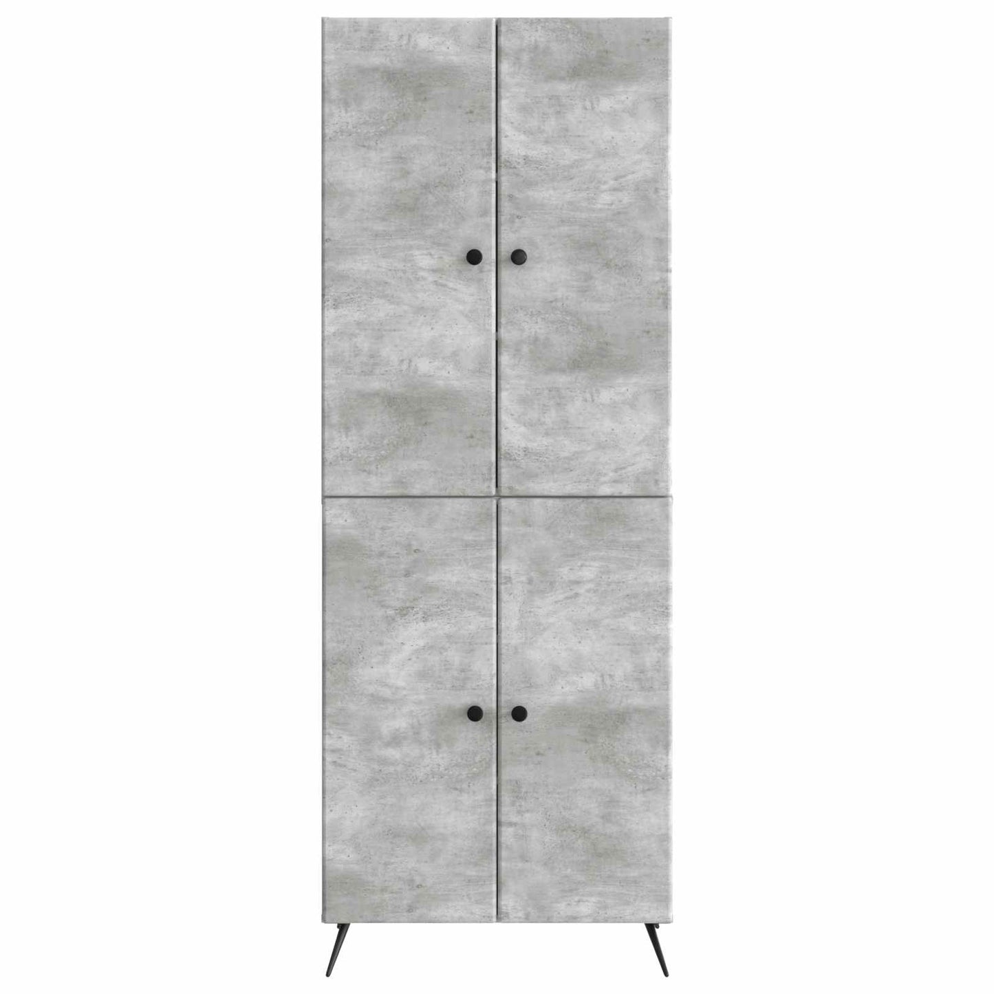 Schrankset 2 pcs Betongrau Holzwerkstoff
