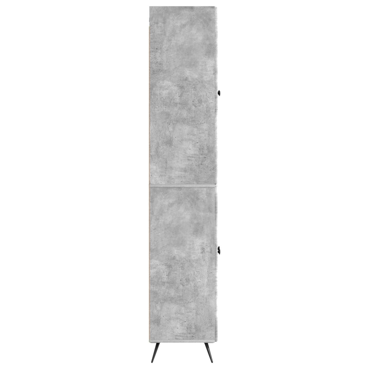 Schrankset 2 pcs Betongrau Holzwerkstoff
