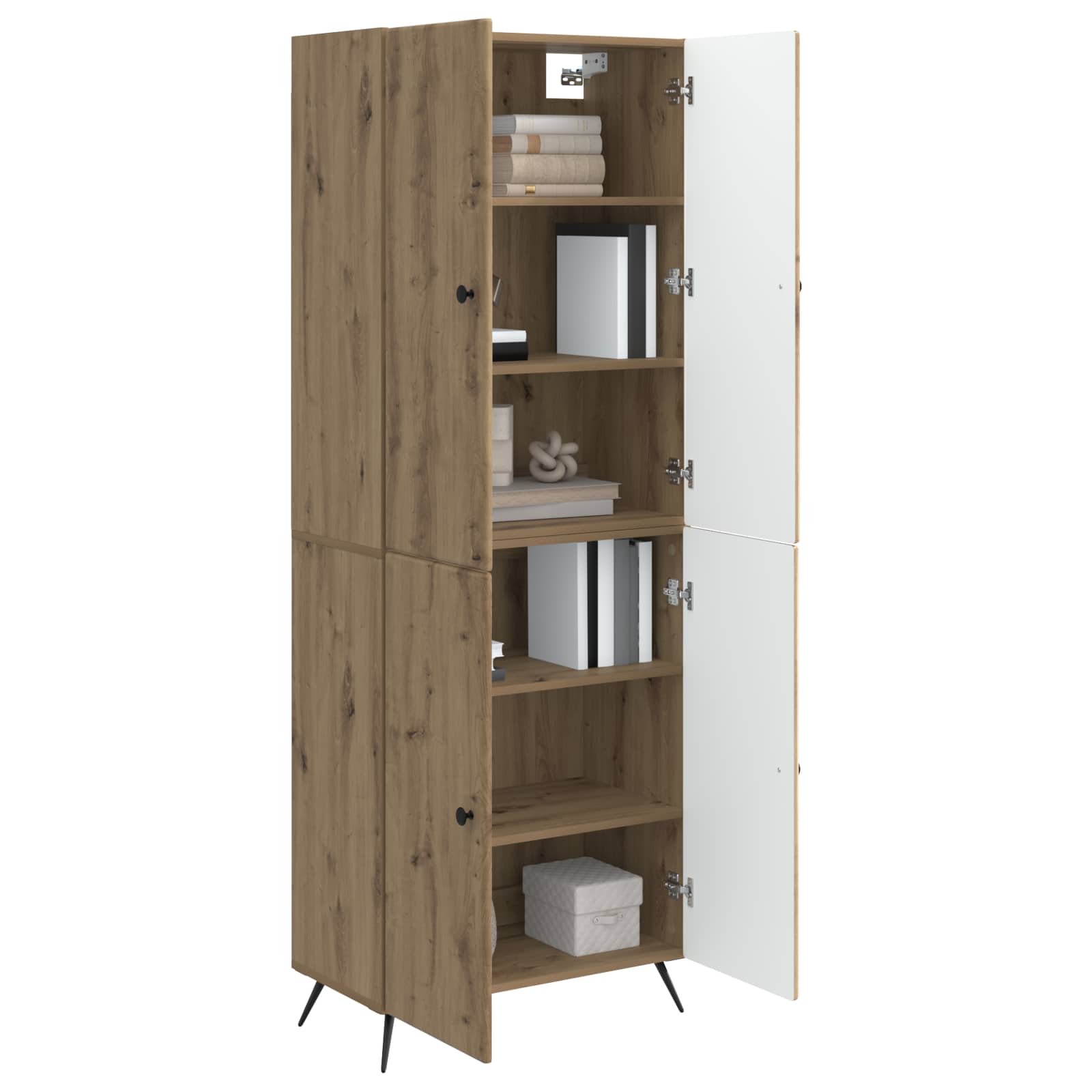 Schrankset 2 stk. Artisan-Eiche Holzwerkstoff