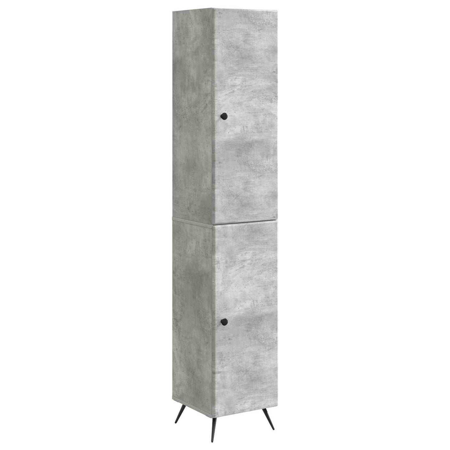 Schrankset 2 pcs Betongrau Holzwerkstoff