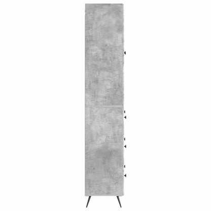 Schrankset 2 stk. 66 x 34,5 x 90 cm Holzwerkstoff Betongrau