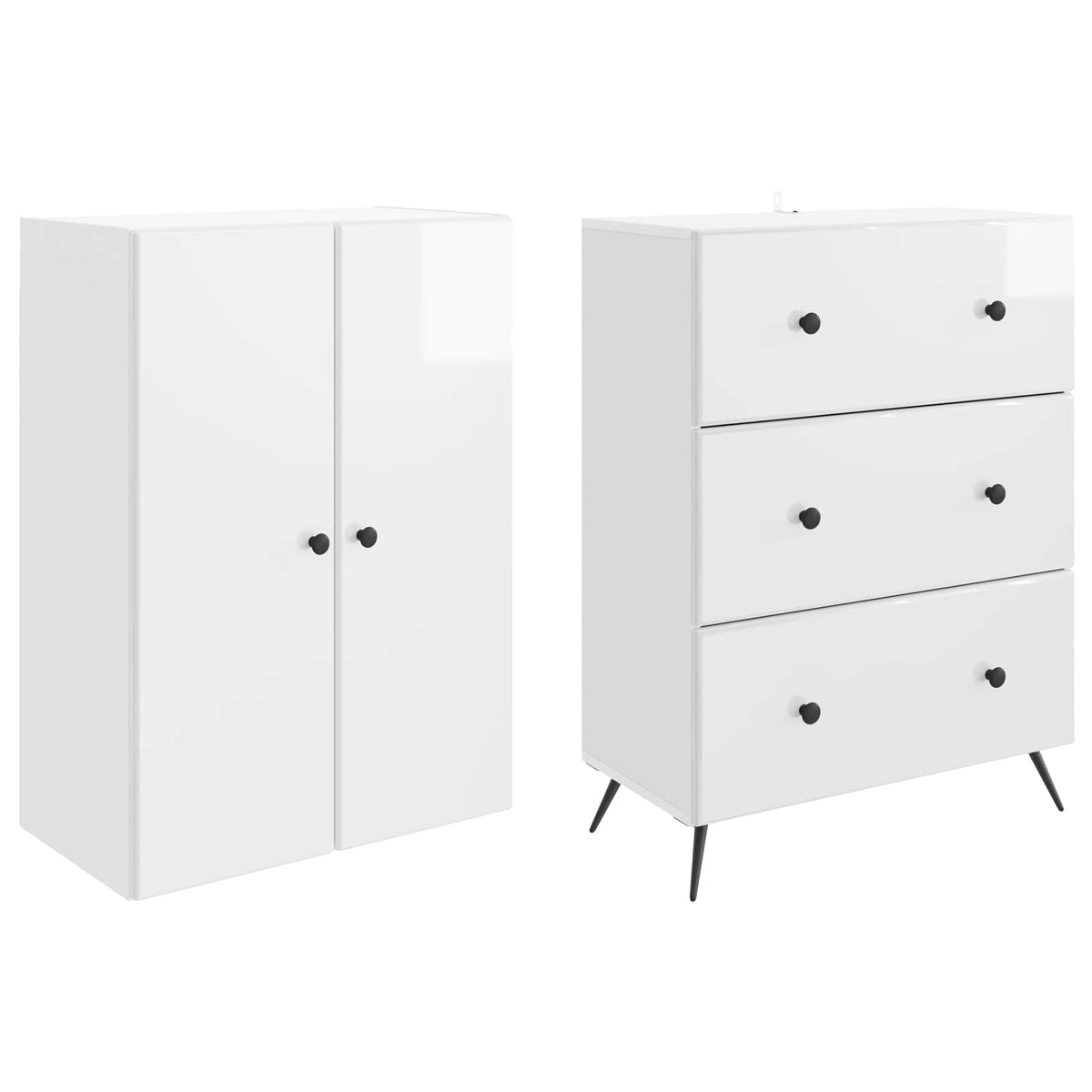 Schrankset 2 stk. 66 x 34,5 x 90 cm Holzwerkstoff
