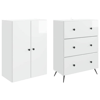 Schrankset 2 stk. 66 x 34,5 x 90 cm Holzwerkstoff