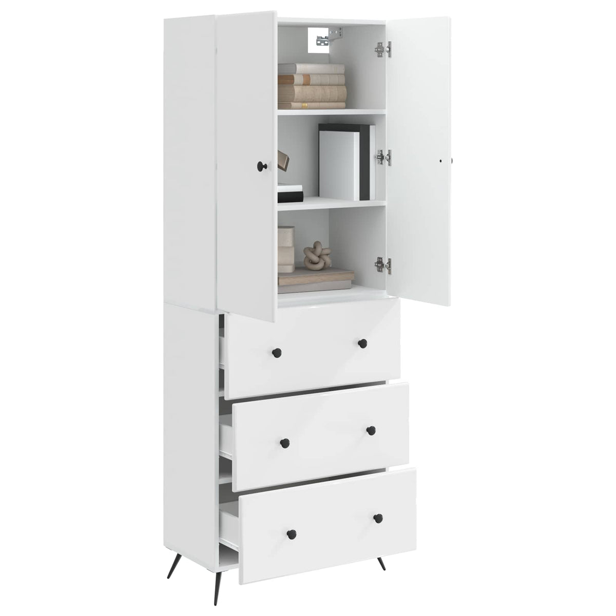 Schrankset 2 stk. 66 x 34,5 x 90 cm Holzwerkstoff