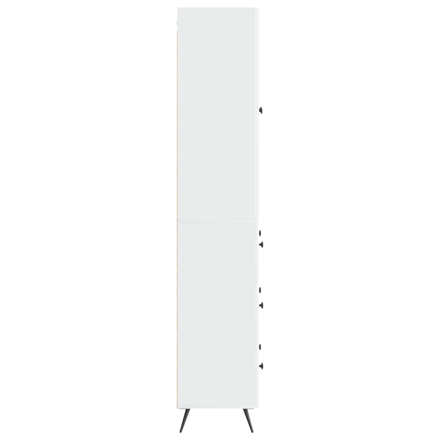 Schrankset 2 pcs Hochglanz Weiß 66 x 34,5 x 90 cm Holzwerkstoff