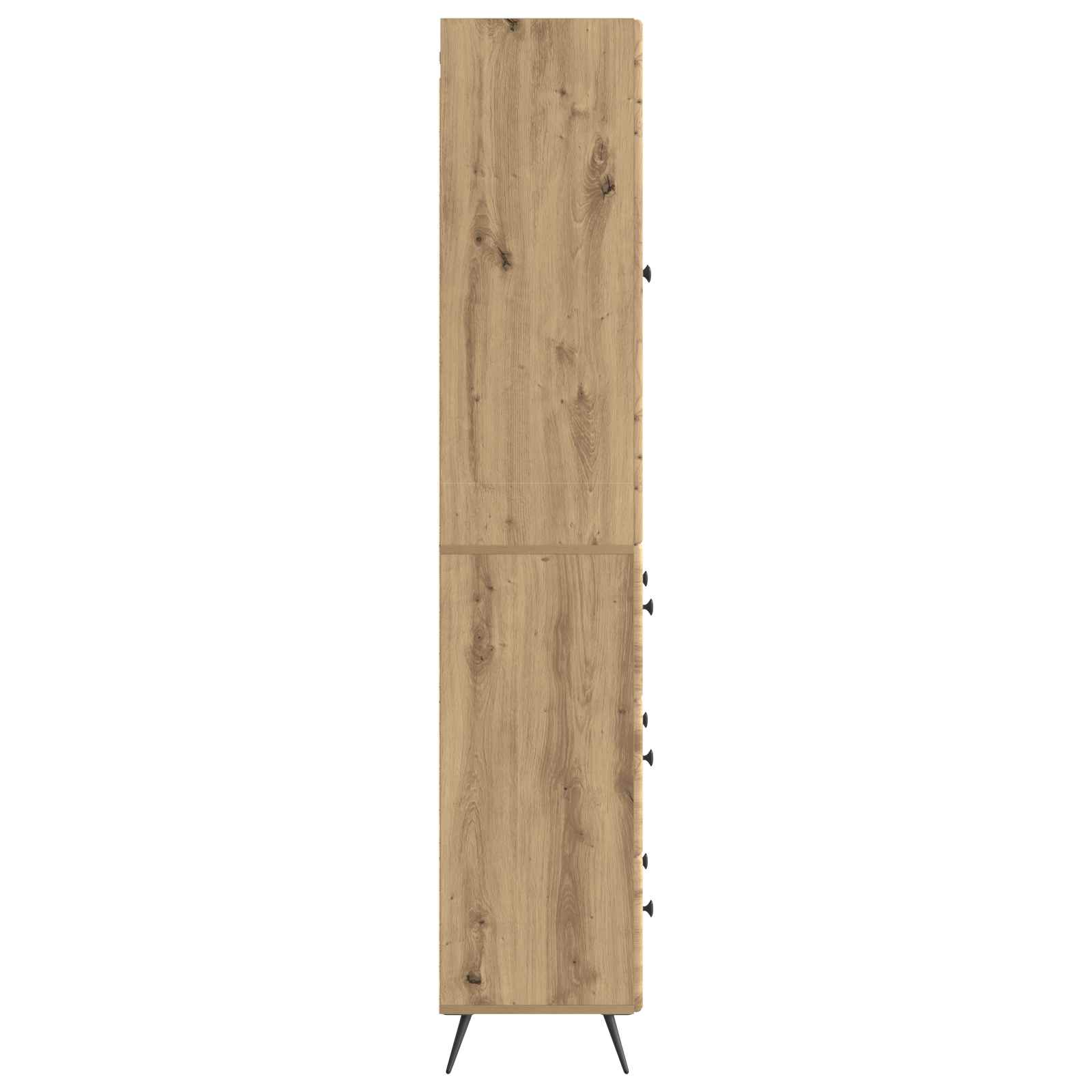Schrankset 2 stk. 66 x 34,5 x 90 cm Holzwerkstoff Artisan-Eiche