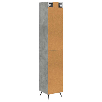 Schrankset 2 stk. 34,5 x 34,5 x 90 cm Holzwerkstoff Betongrau