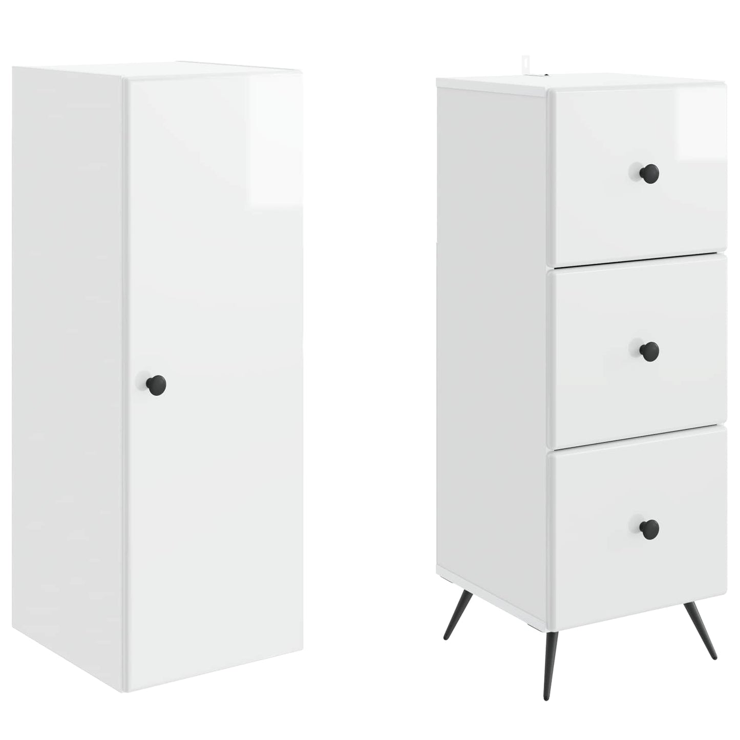 Schrankset 2 stk. 34,5 x 34,5 x 90 cm Holzwerkstoff