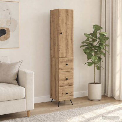 Schrankset 2 stk. 34,5 x 34,5 x 90 cm Holzwerkstoff