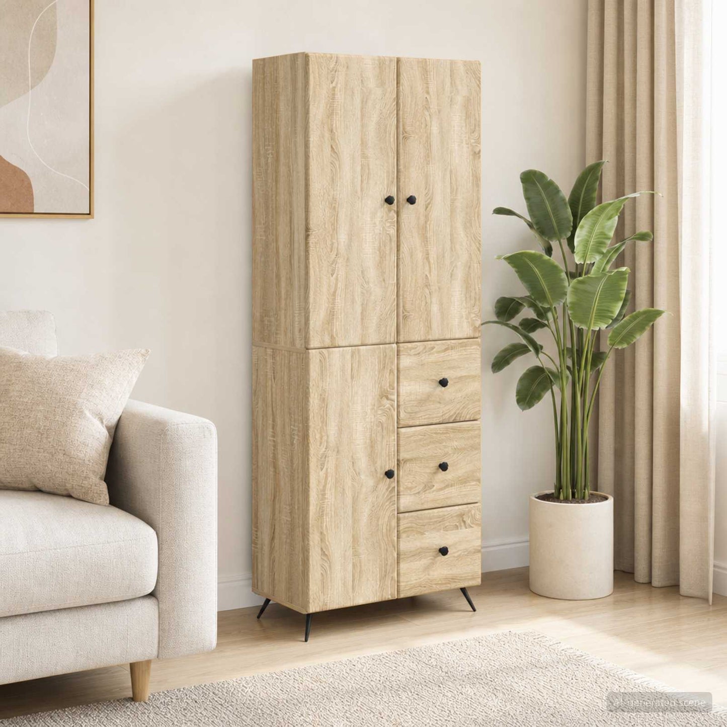 Schrankset 2 pcs Sonoma-Eiche Holzwerkstoff