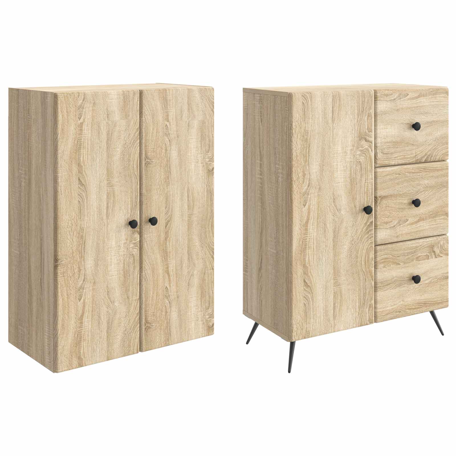 Schrankset 2 pcs Sonoma-Eiche Holzwerkstoff