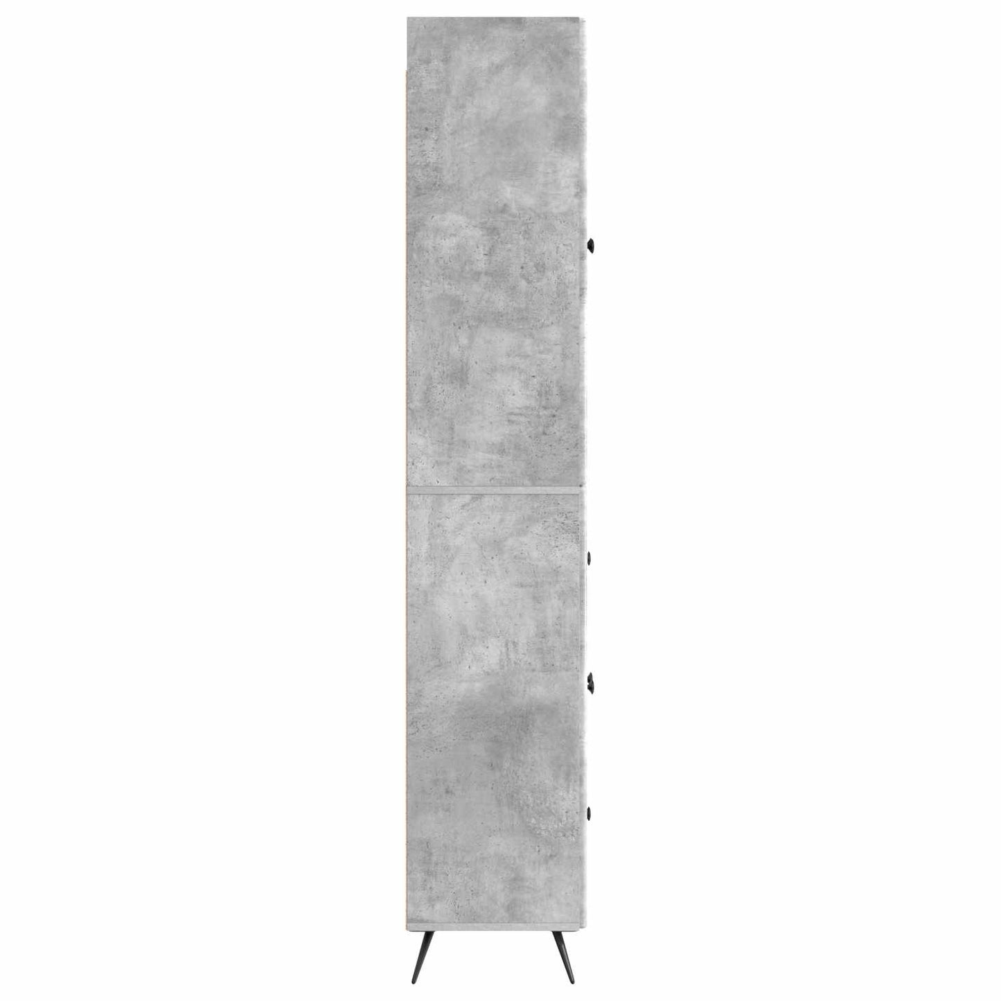 Schrankset 2 pcs Betongrau Holzwerkstoff
