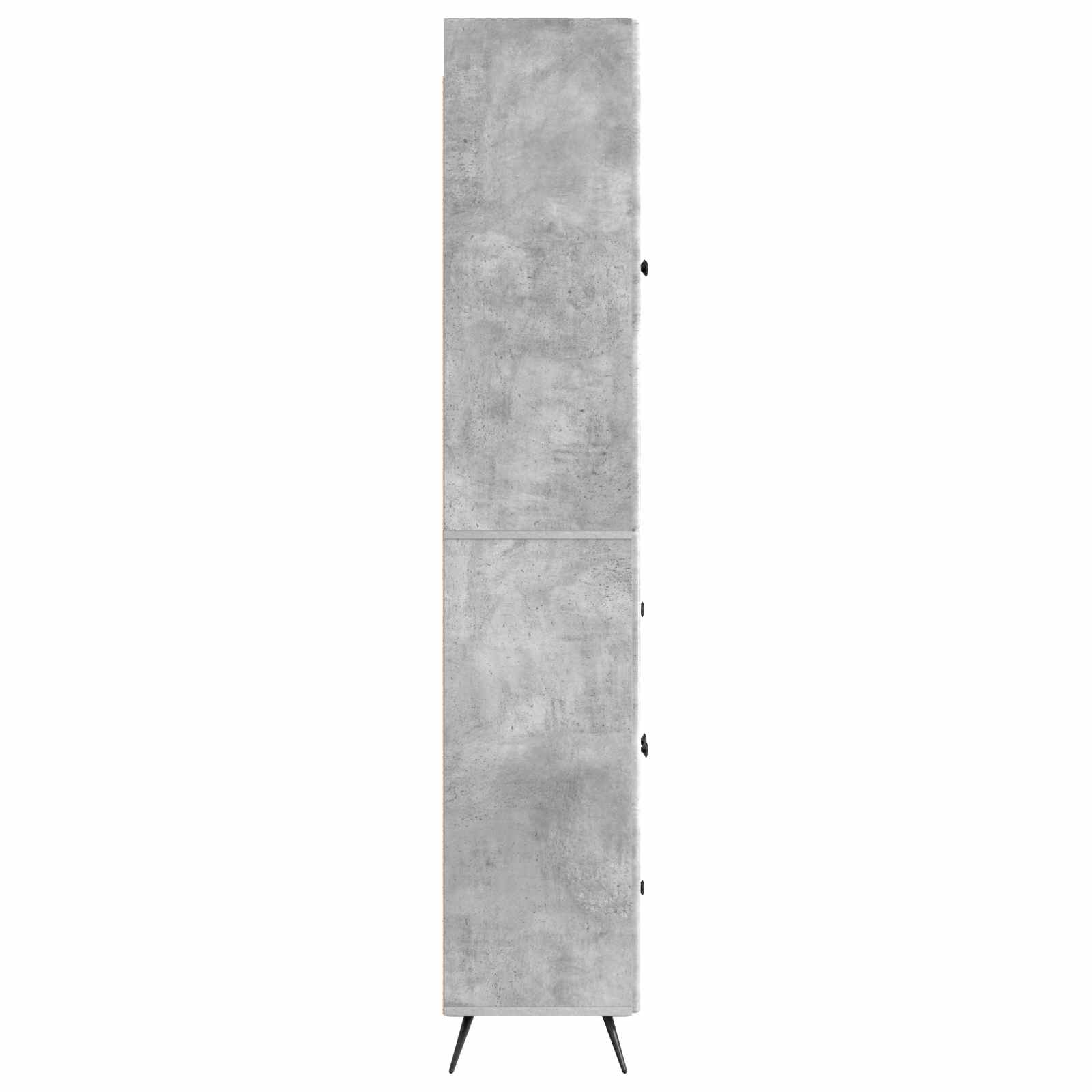Schrankset 2 pcs Betongrau Holzwerkstoff