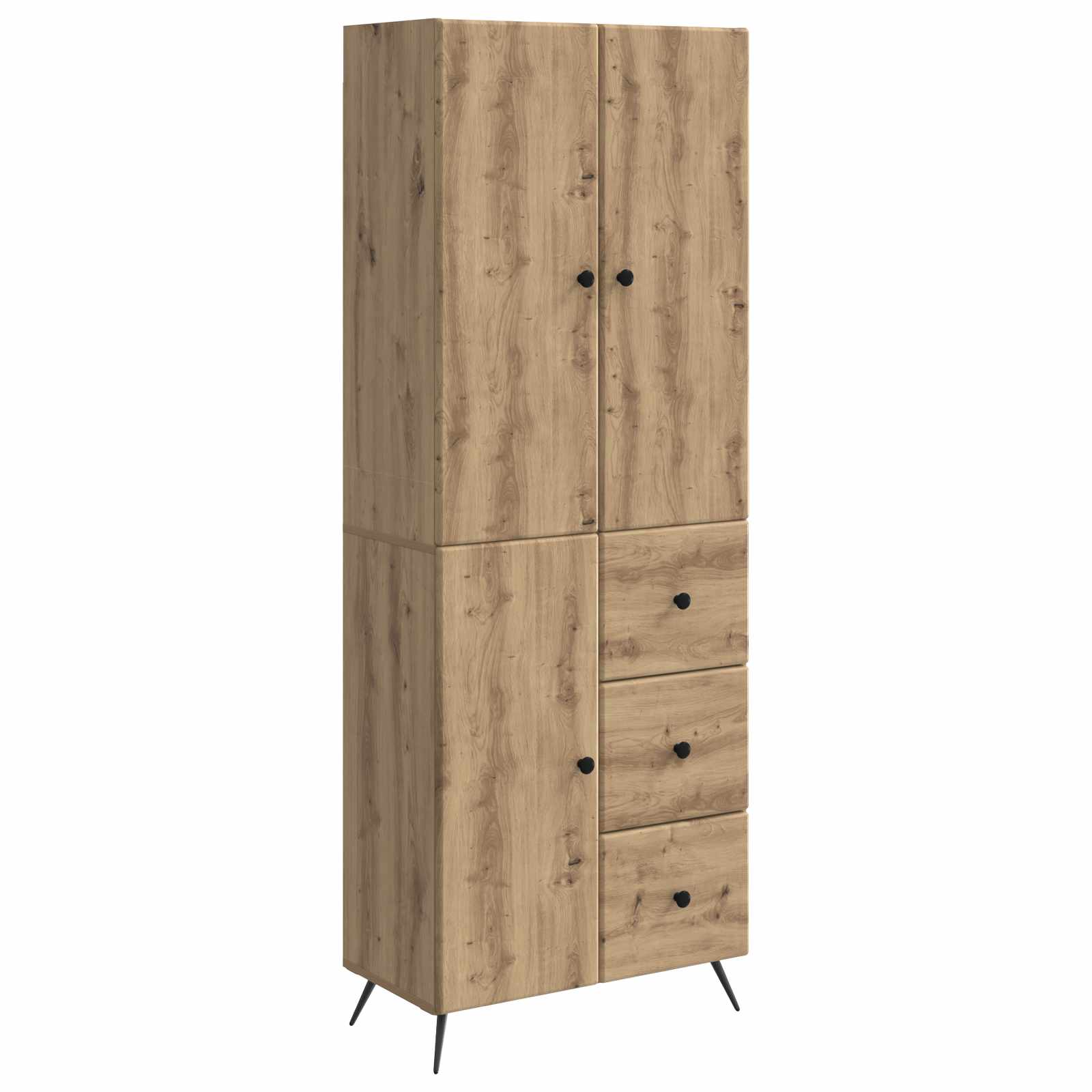 Schrankset 2 stk. Artisan-Eiche Holzwerkstoff