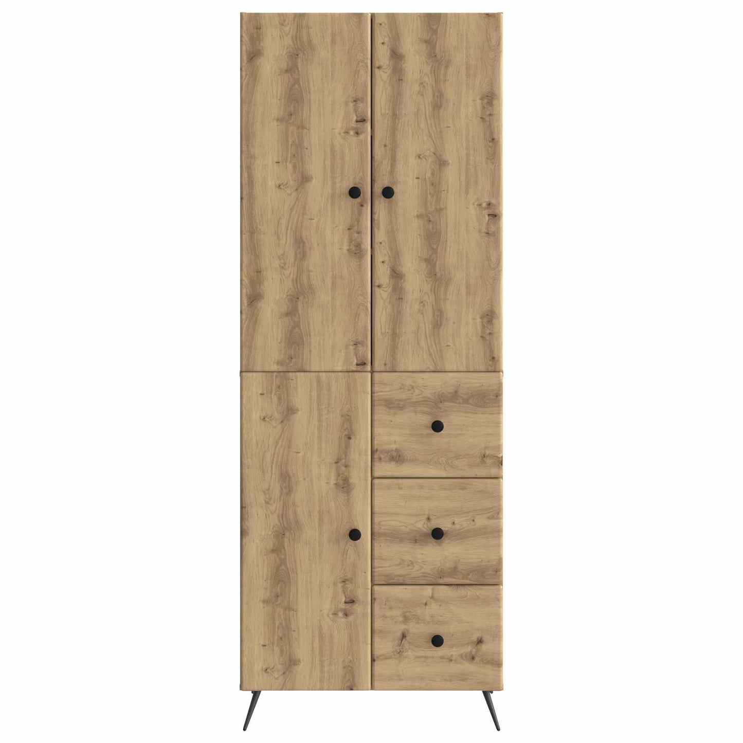 Schrankset 2 stk. Artisan-Eiche Holzwerkstoff