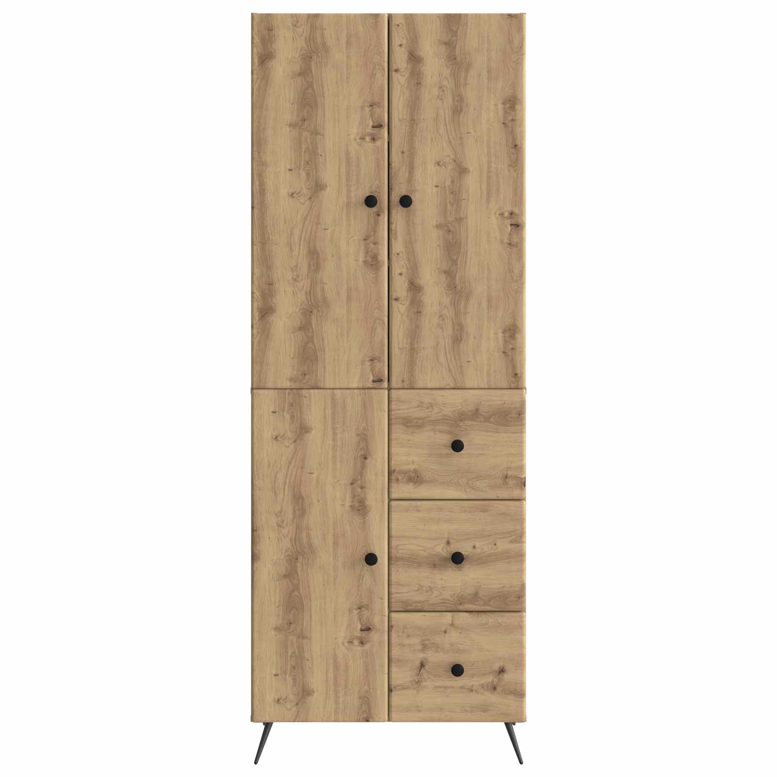 Schrankset 2 stk. Artisan-Eiche Holzwerkstoff