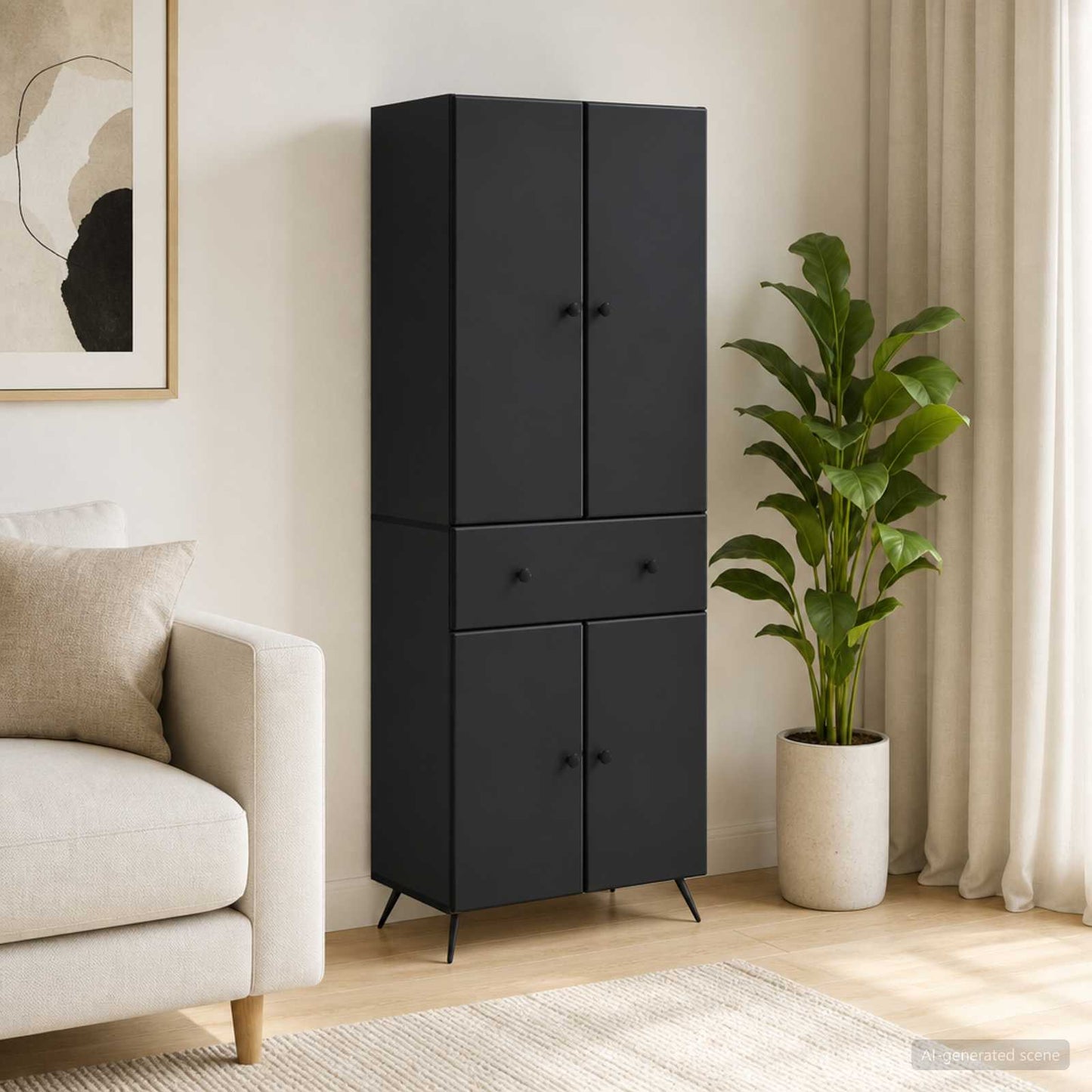 2 pcs Schwarz