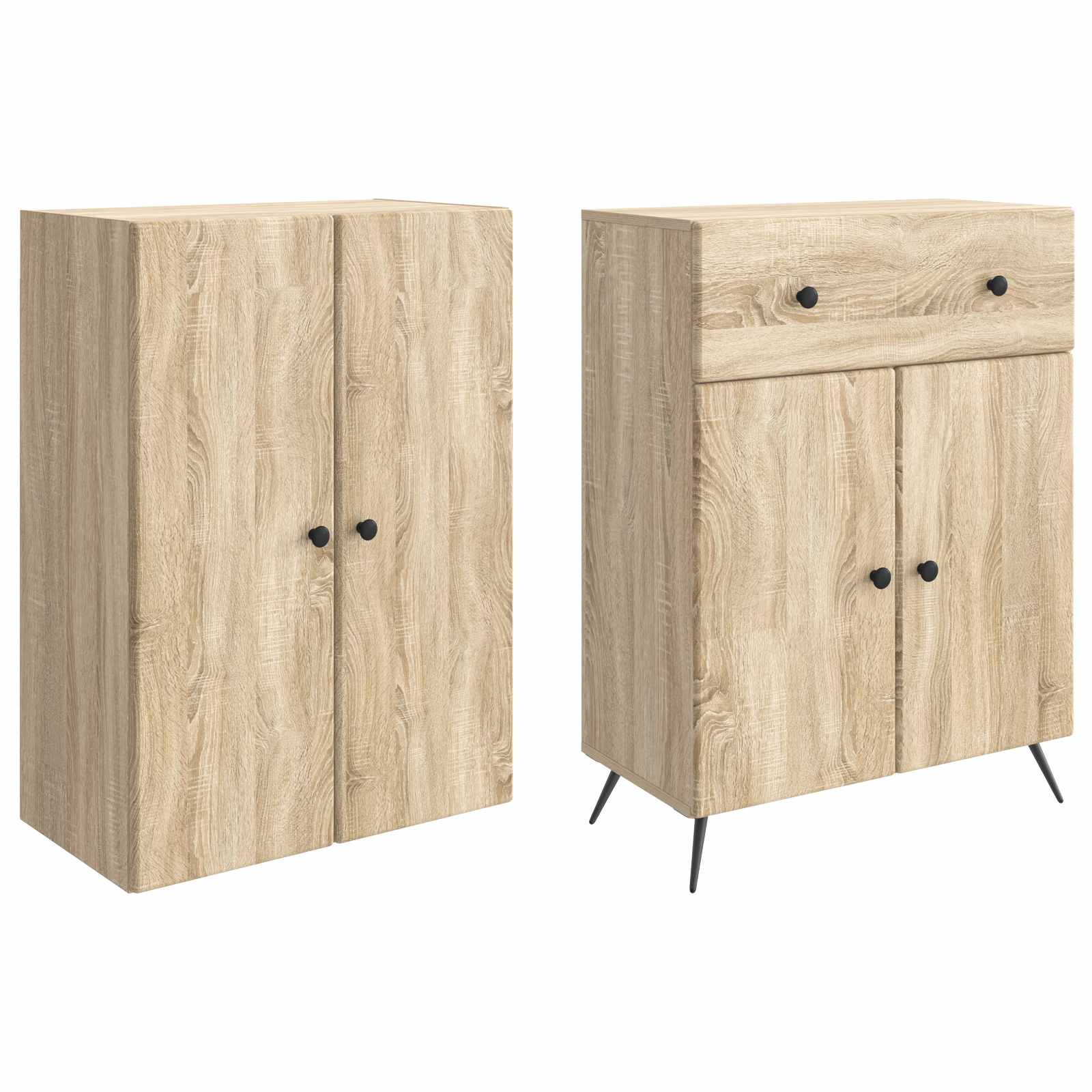 2 pcs Sonoma-Eiche