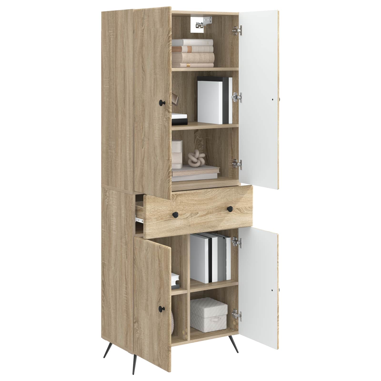 2 pcs Sonoma-Eiche