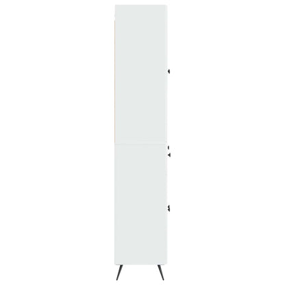 2 stk. Hochglanz Weiß