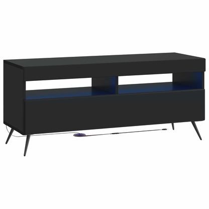 LED-TV-Schrank BREDA 3 stk. Schwarz Holzwerkstoff