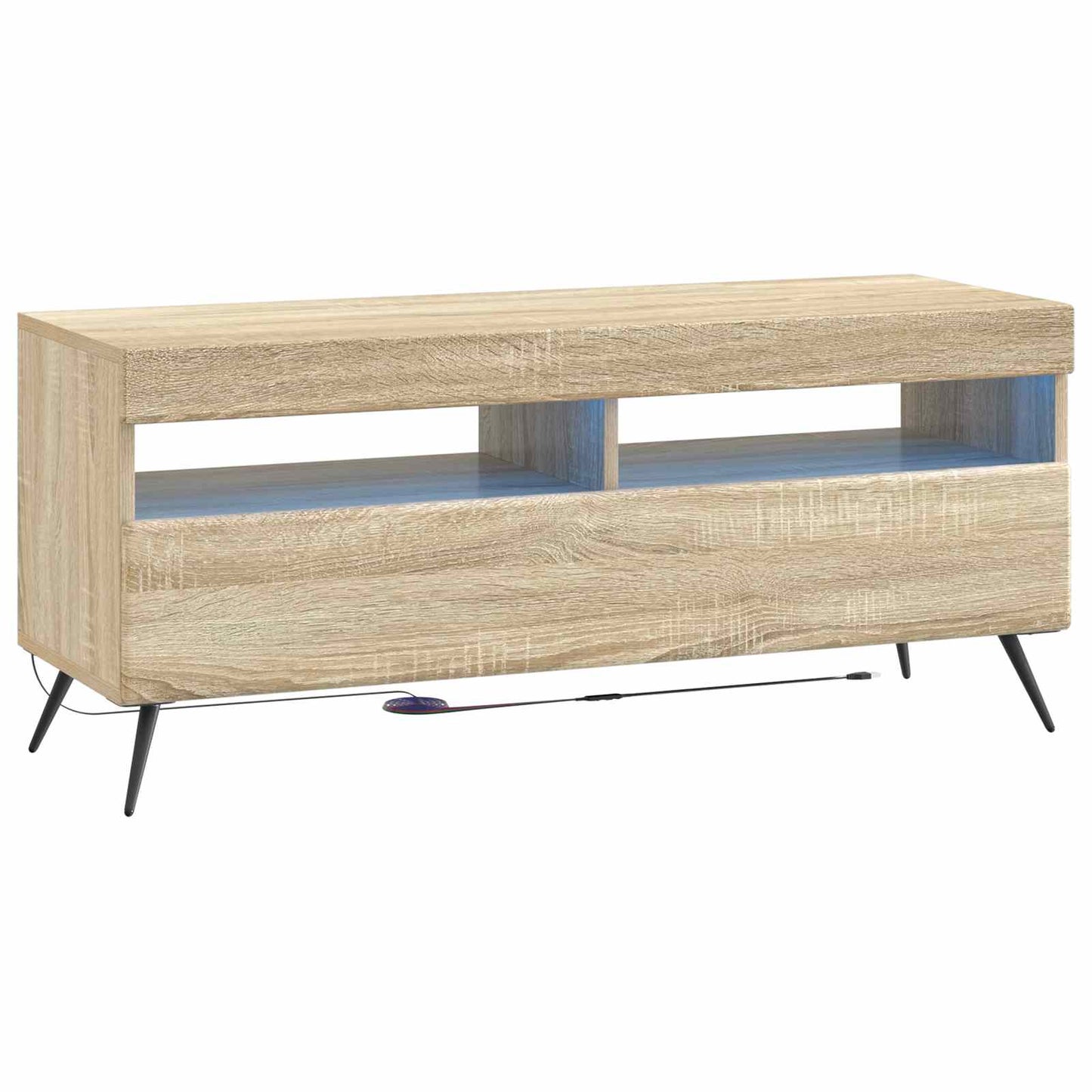 5-teiliges LED TV Schrank Sonoma-Eiche Holzwerkstoff