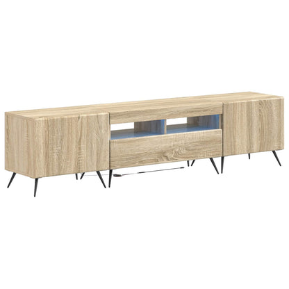 LED-TV-Schrank BREDA 3 stk. Sonoma-Eiche Holzwerkstoff