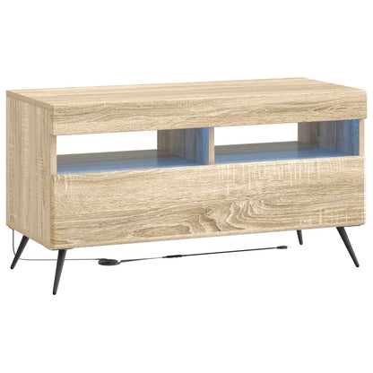 LED-TV-Schrank BREDA 3 stk. Sonoma-Eiche Holzwerkstoff