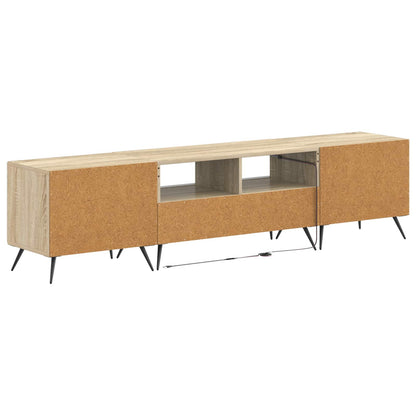 LED-TV-Schrank BREDA 3 stk. Sonoma-Eiche Holzwerkstoff