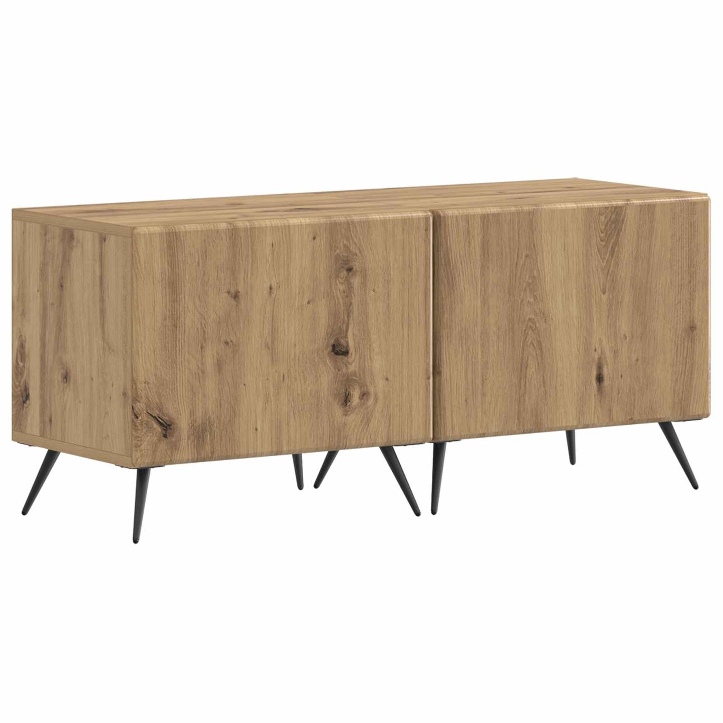 5-teiliges LED TV Schrank Artisan-Eiche Holzwerkstoff