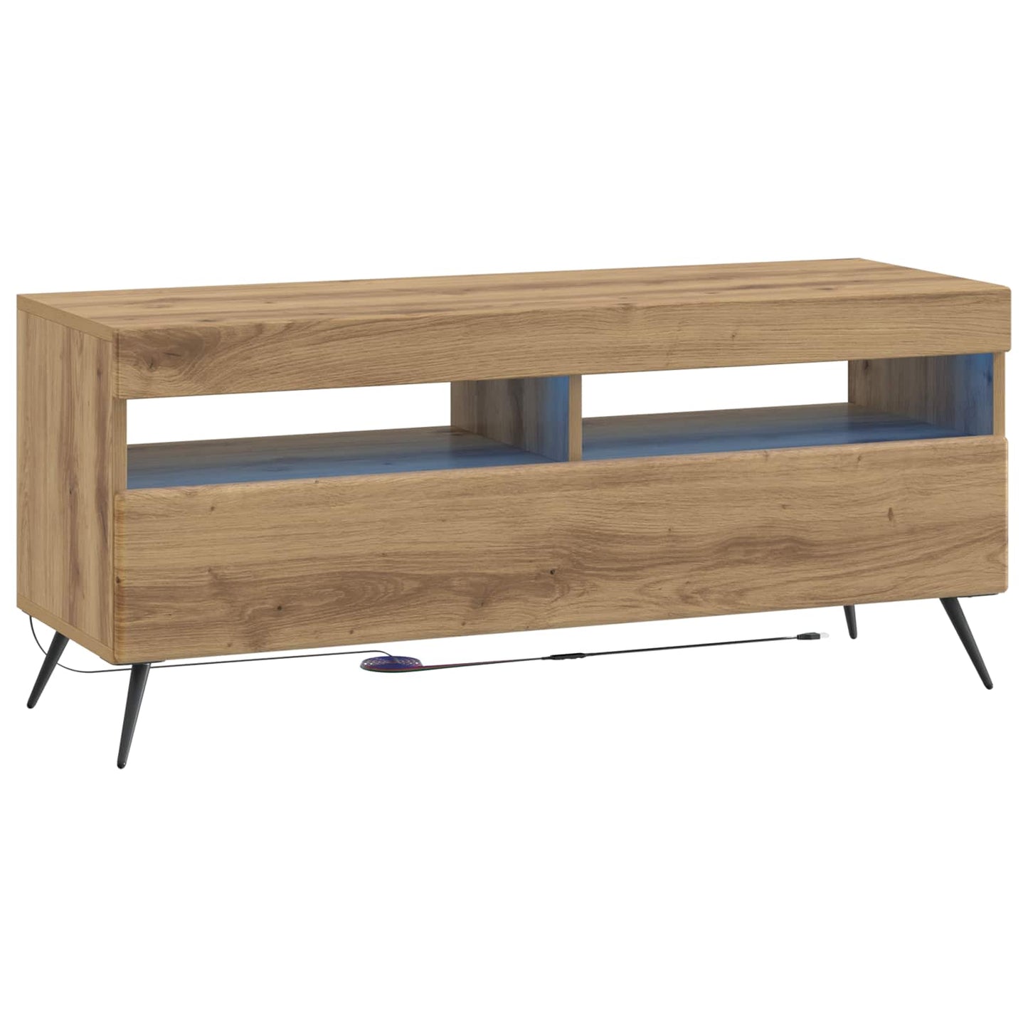 5-teiliges LED TV Schrank Artisan-Eiche Holzwerkstoff