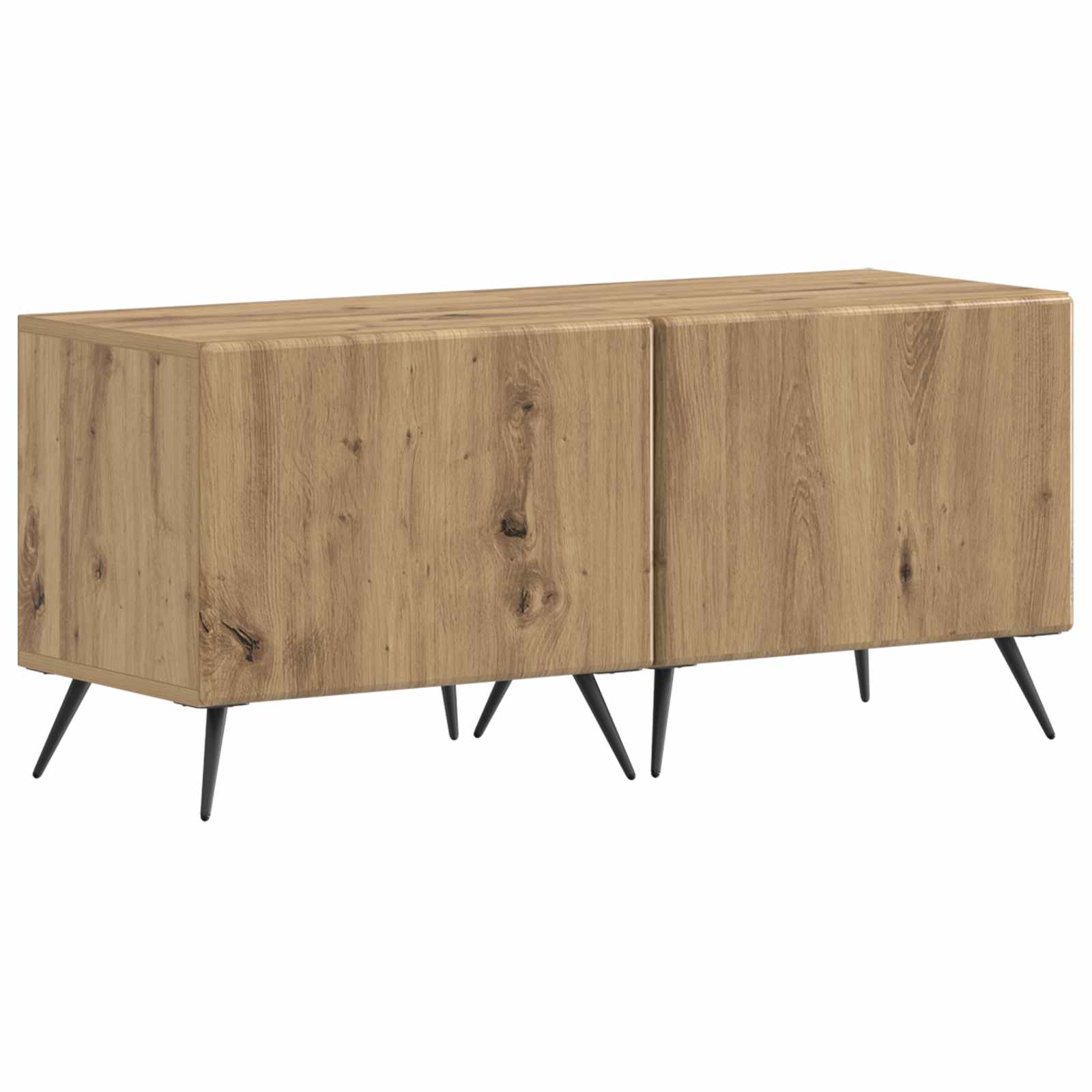 5-teiliges LED TV Schrank Artisan-Eiche Holzwerkstoff