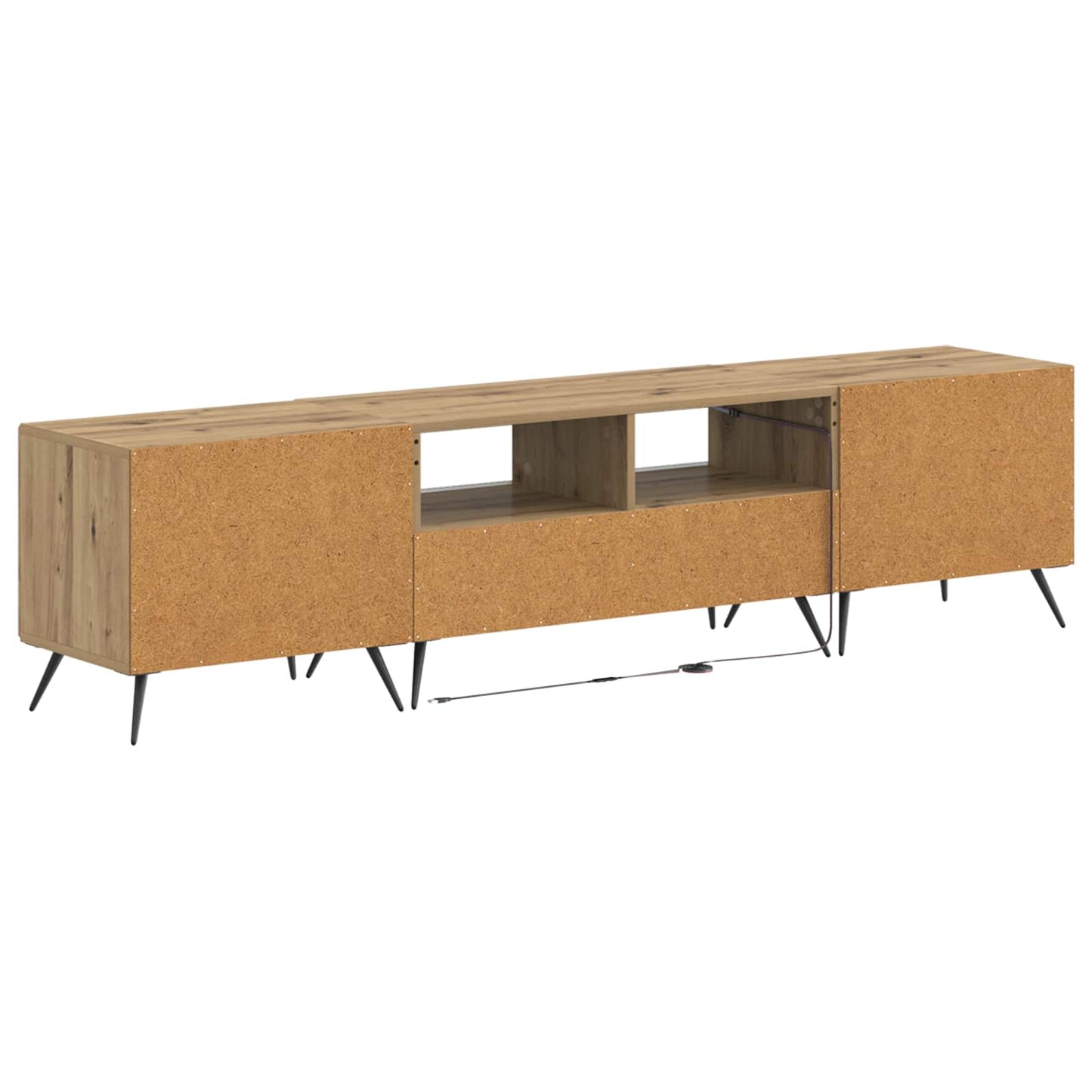 5-teiliges LED TV Schrank Artisan-Eiche Holzwerkstoff