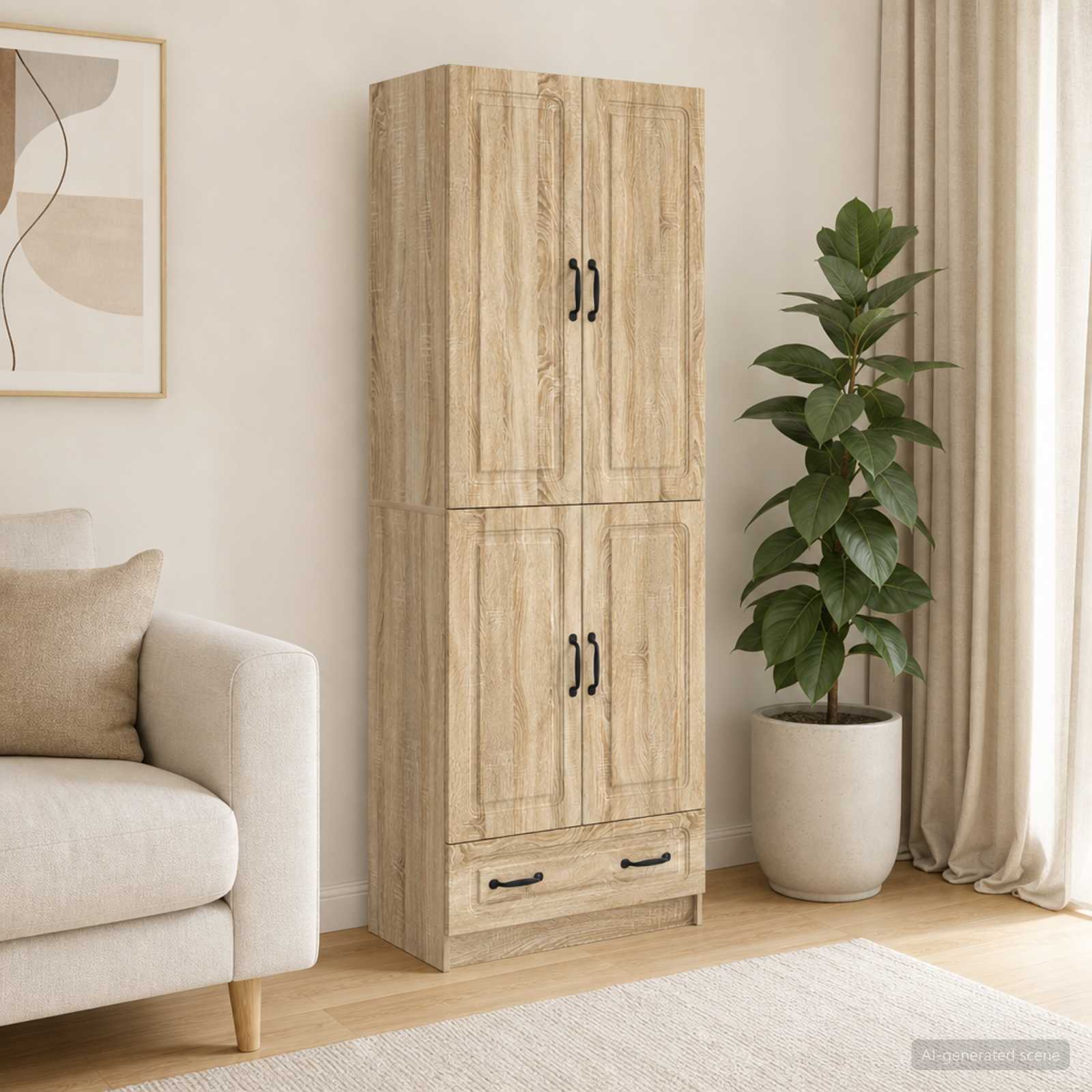 Schrankset 2 pcs Sonoma-Eiche Holzwerkstoff