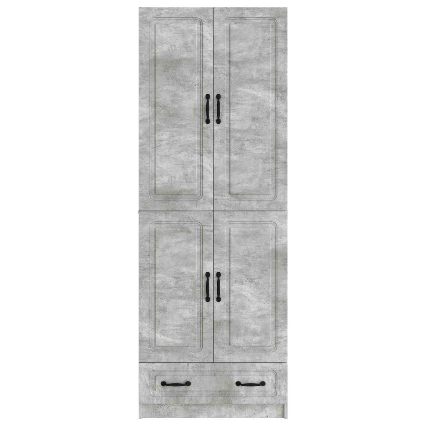 Schrankset 2 pcs Betongrau Holzwerkstoff